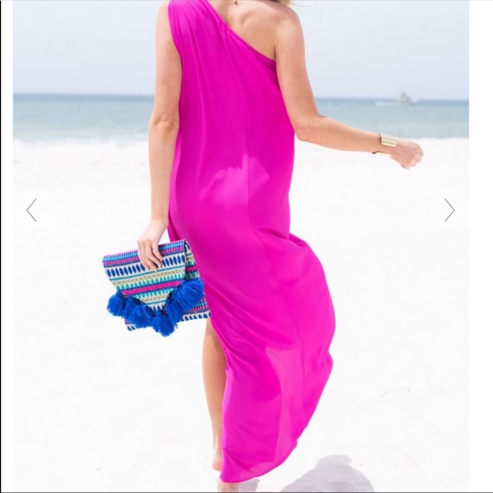 One Shoulder Maxi Dress